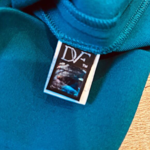 Diane Von Furstenberg Ayanna Blue Sleeveless Dress Size 8 Office Career - Picture 10 of 13